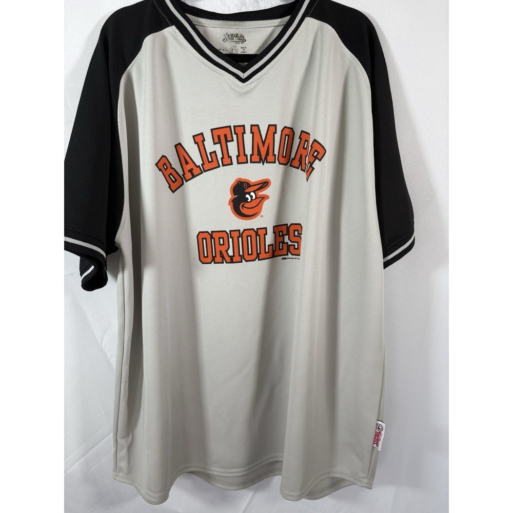Stitches jersey size 2xl fits big Baltimore orioles' short sleeves pullover